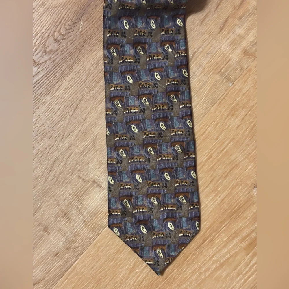 GRATEFUL DEAD Jerry Garcia Tie TRENDY 100% silk muted tone **2 for 20** epic